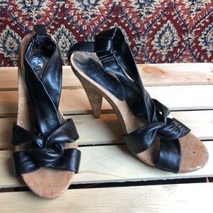 Michael Kors Black Cork Heels